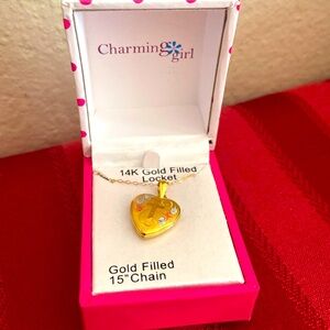 New in Box 14KYG Gold Filled LOCKET & CHAIN